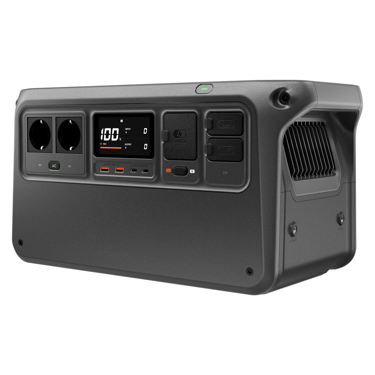 Tragbare Powerstation 1024 Wh LFP-Akku, 2600 W Ausgangsleistung, in 37 Min. auf 80%, 26 dB leise, Schwarz