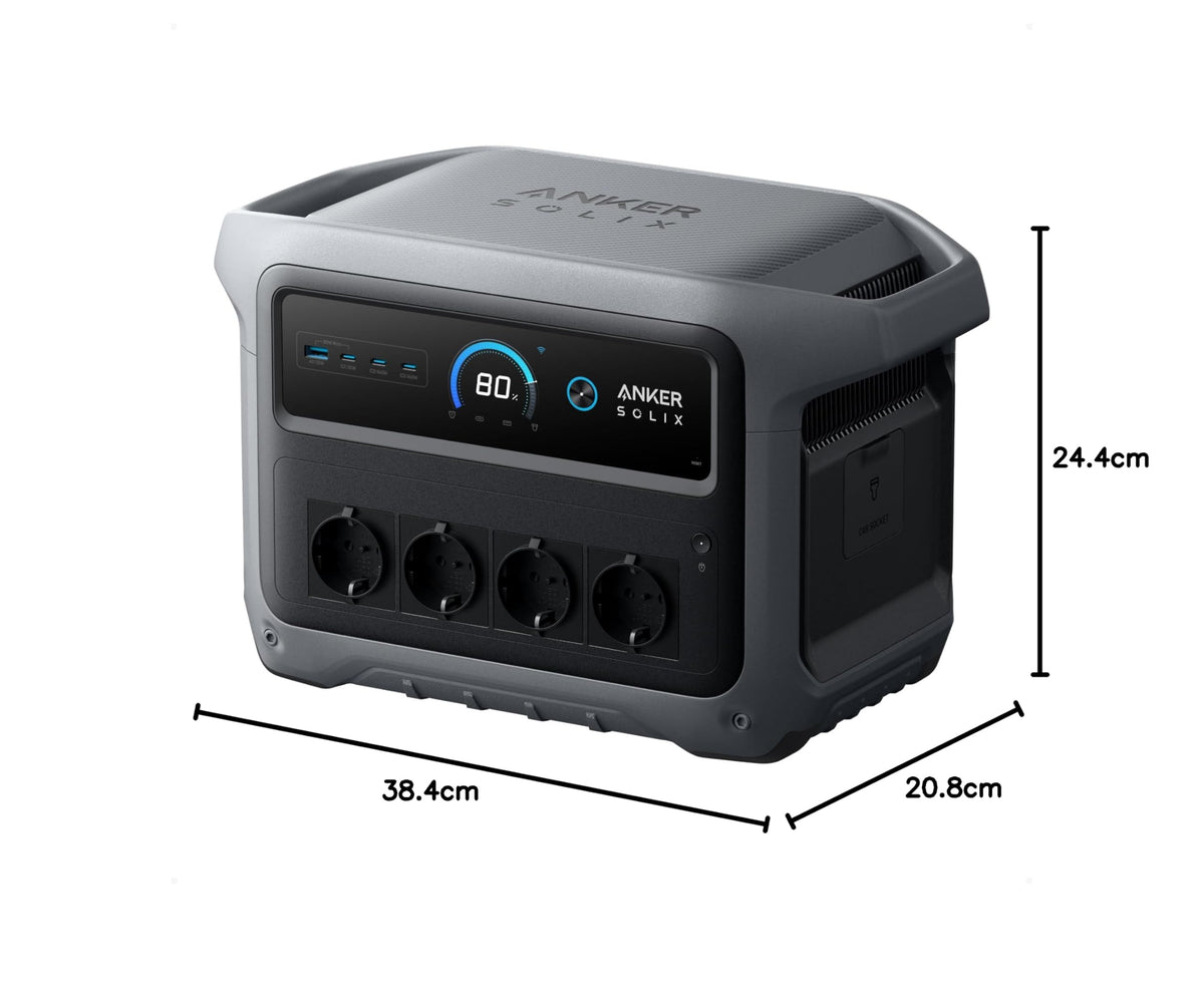 Portable Power Station 1024Wh, 2000W Solar Generator with UPS Backup and Smart Energy Management