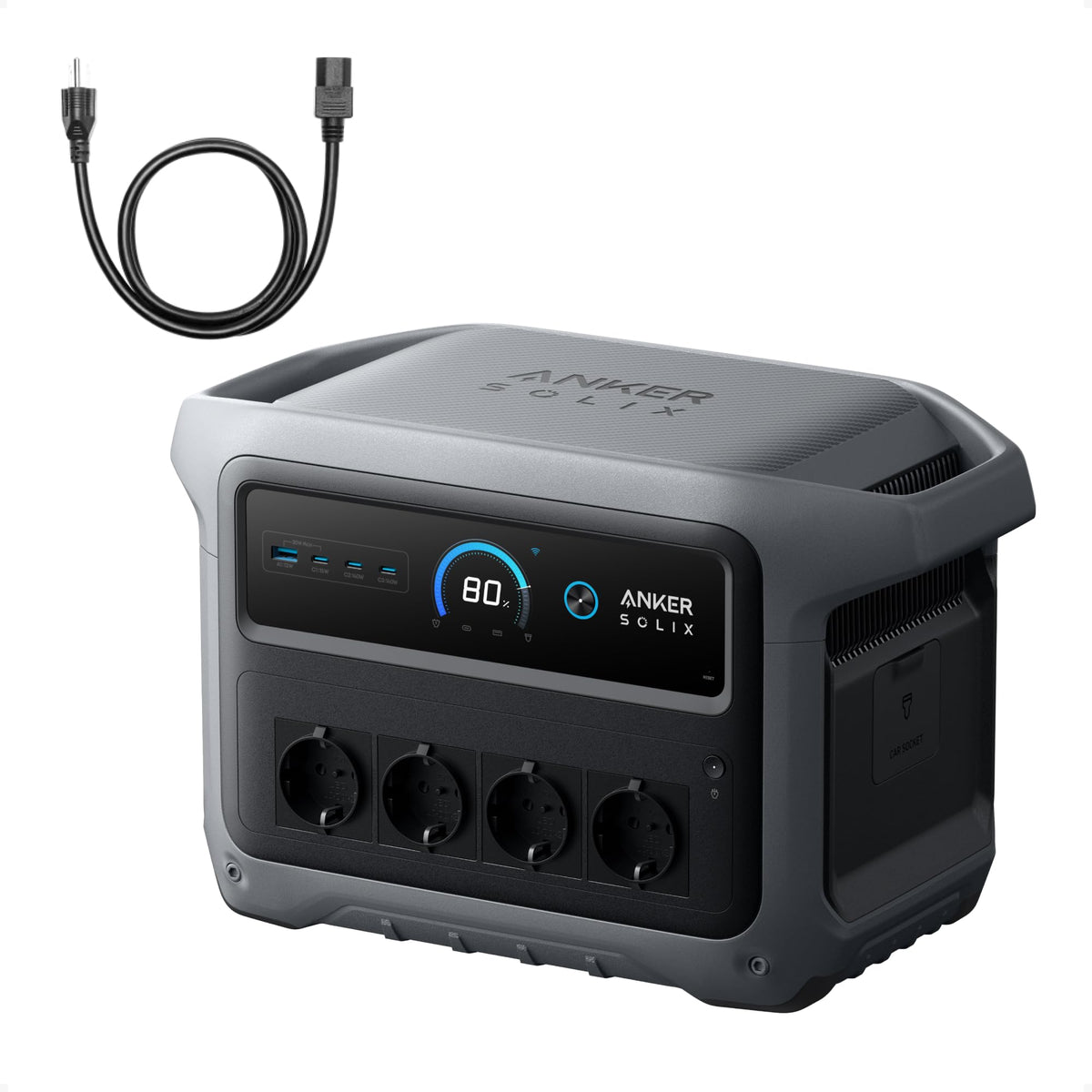 Portable Power Station 1024Wh, 2000W Solar Generator with UPS Backup and Smart Energy Management