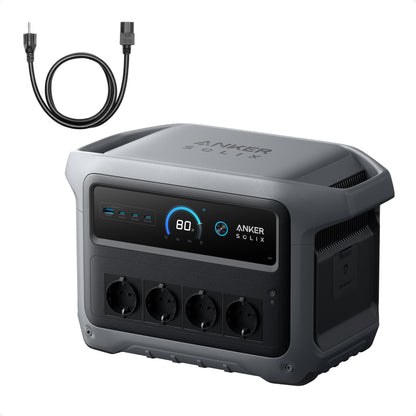 Portable Power Station 1024Wh, 2000W Solar Generator with UPS Backup and Smart Energy Management
