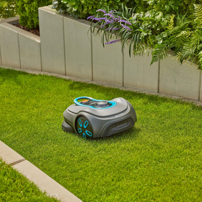 Kabelloser Maehroboter fuer Rasenflaechen bis 750 m², KI LONA Intelligence, Trim-to-Edge, App-Steuerung, Set